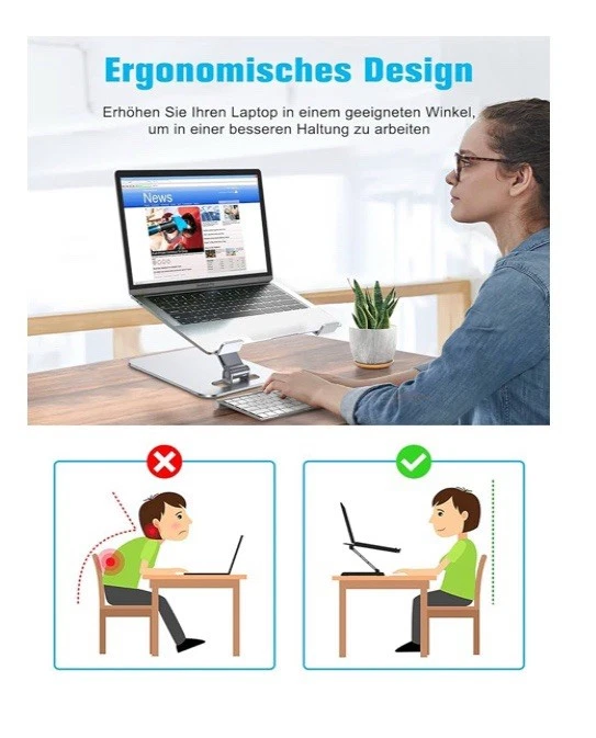 Laptop Stand Height Adjustable - Image 2 of 3