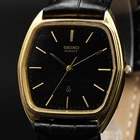 [Exc+5] SEIKO Vintage 6431-5100 Men's Watch Gold Quartz From Japan
