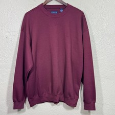 Vtg Gant Crewneck Sweatshirt Large 100 Cotton Maroon Minimalist Ivy Preppy 90s