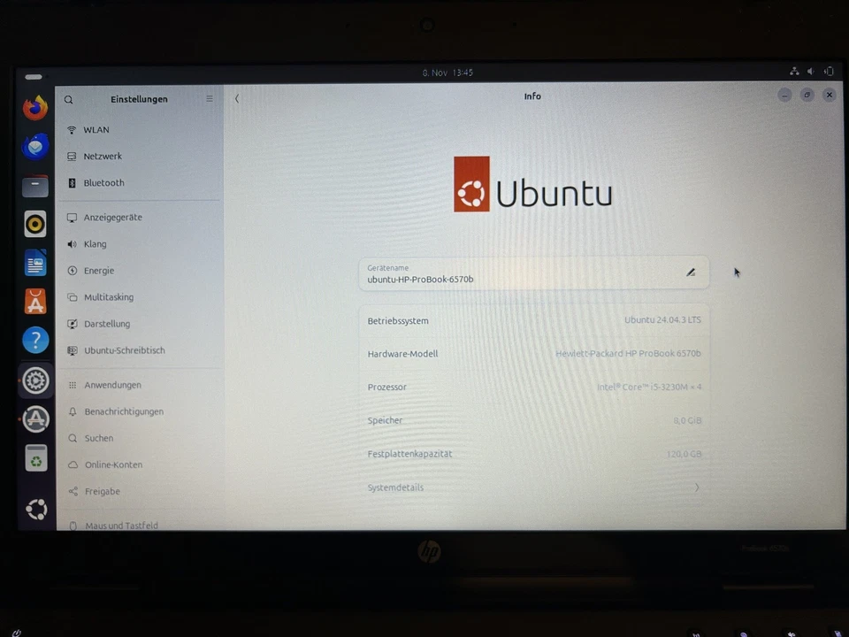 HP ProBook 6570b 8GB RAM, 120GB SSD, 15", Ubuntu - Bild 2 von 4