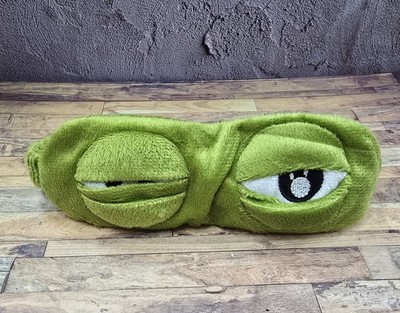 Frog Funny Eyes Sleeping Mask / Pepe the Sad Frog/ Adjustable 3D Cartoon Eyes
