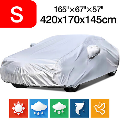 NEVERLAND S Autoabdeckung Auto Vollgarage Ganzgarage Abdeckplane UV Schutz 420CM