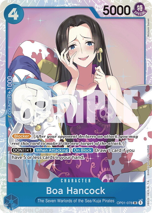 OP01-078 Boa Hancock : Super Rare English One Piece TCG Card : PRB01: One Piece