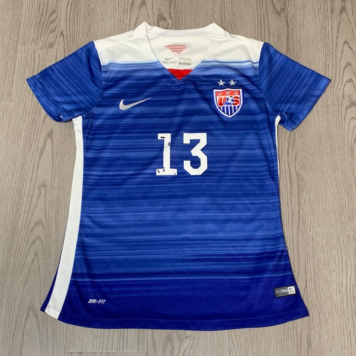 Nike USA Soccer Alex Morgan #13 USWNT World Cup 2015 Away Jersey