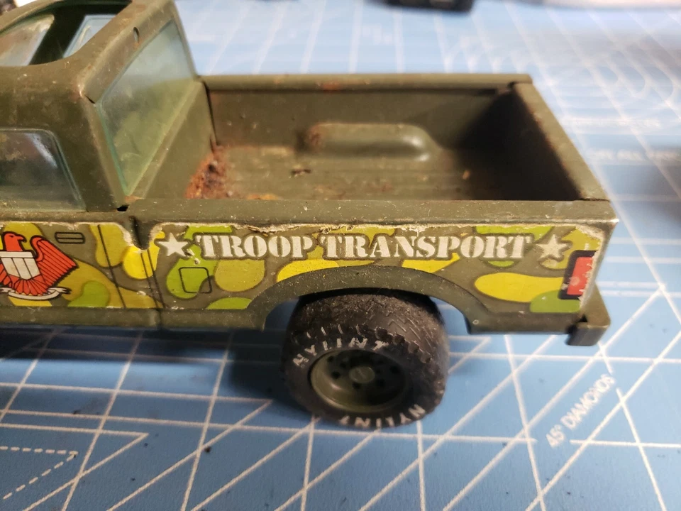 Vintage Nylint Army Troop Transport Vehicle Old Steel Military Truck Diecast Q - Image 3 of 4