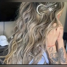 New 3 pcs Celestial Star Hair Pins Silver - Wedding