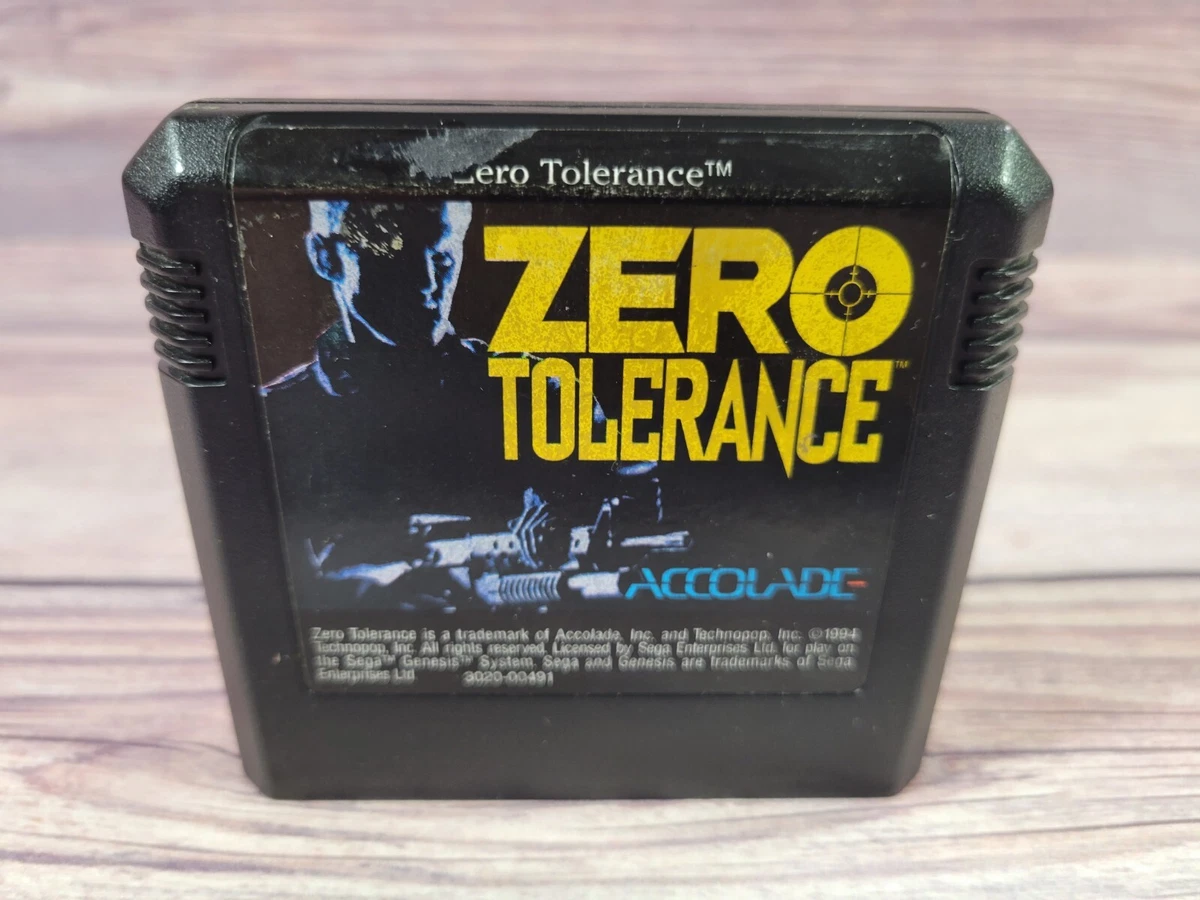 Zero Tolerance Sur Sega Megadrive - Complet PAL - Très Bon état - Jeu De Tir