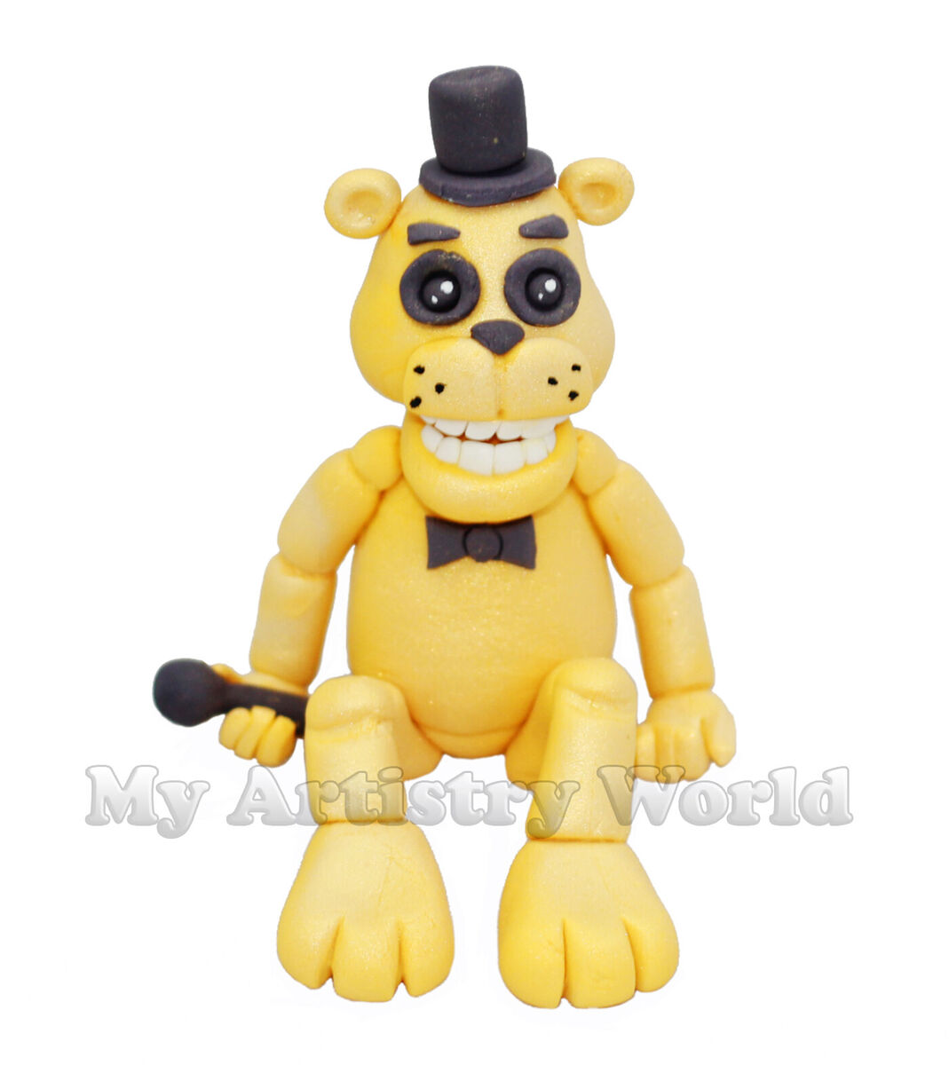 3D Golden Freddy Five Nights at Freddy's Fondant Topper 