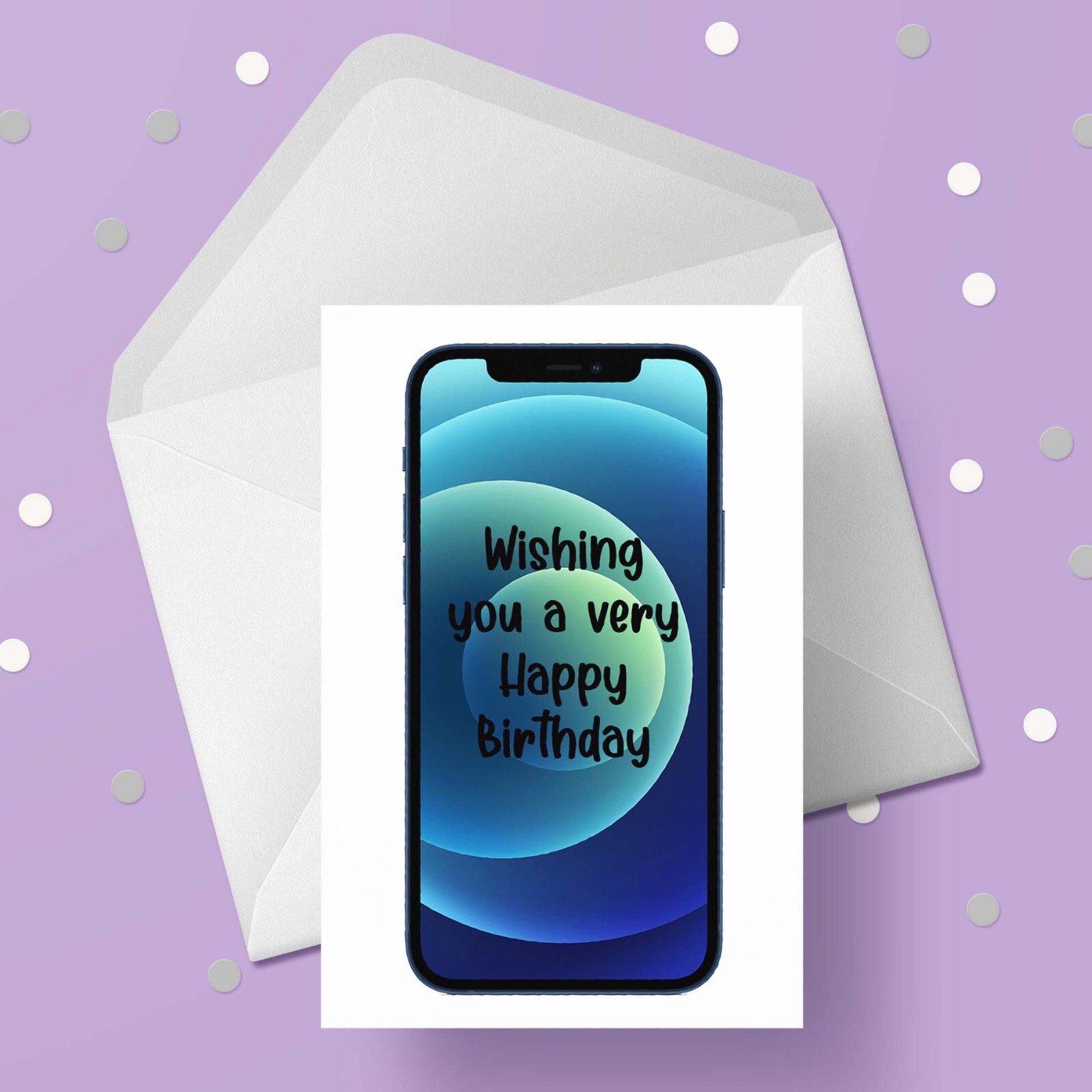 iPhone 12 Birthday Card - Free 1st class p&p
