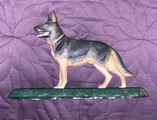 BACHMANN DOGS OF THE WORLD GERMAN SHEPHERD MODEL KIT BUILT PAINTED C. 1960