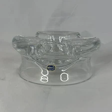 Bohemia Crystal Art Glass Cigar Ashtray 
