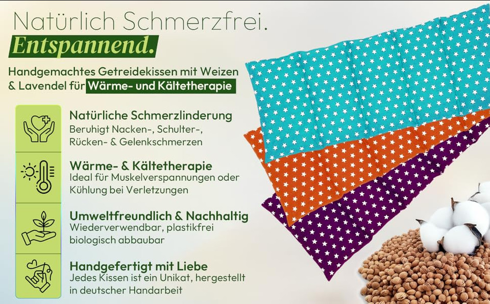 Kirschkernkissen Wärme,Kältekissen Mikrowelle Körnerkissen Entspannungskissen