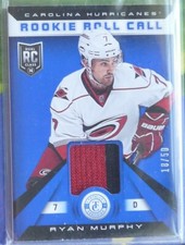 Ryan Murphy 2013-14 Panini Totally Certified Rookie Roll Call 2 CLR PATCH /50