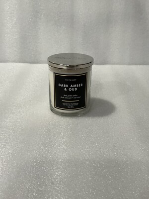 Bath and Body Works Dark Amber and Oud Single Wick Candle