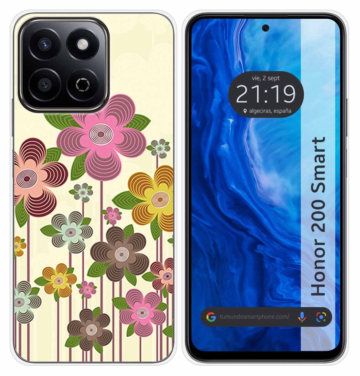 Cover Silicone per Huawei Honor 200 Smart 5G Disegno Primavera IN Fiore Disegni