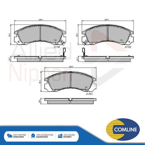Front Brake Pads (4) For Mitsubishi Shogun/Pajero V24/V44 2.5TD