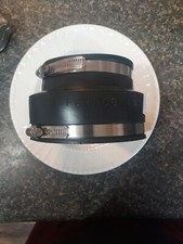 NEW FERNCO P1056-54 5" X 4" PVC RUBBER BLACK FLEXIBLE PIPE COUPLING