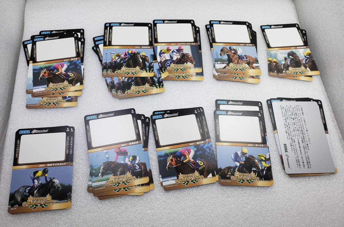 Derby Owner Club 2001 - Gaming Cards characters Arcade Parts SEGA