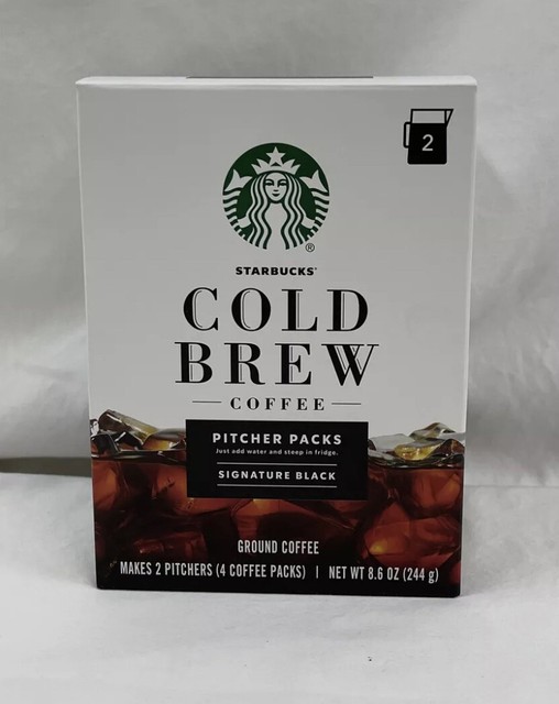 Starbucks Cold Brew Coffee Medium Roast Black 3 8.6 Oz Bags 3boxes for