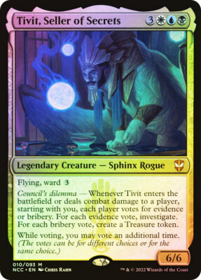 mtg card seller MTG FOIL Tivit, Seller of Secrets - Streets of New Capenna Commander #010
