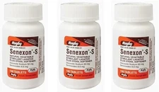 Rugby Senexon-S Stool Softener + Laxative 100 Tablets (3 Pack)