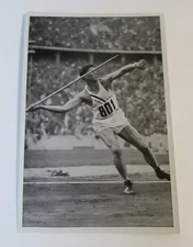 1936 Olympics Sammelwerk Olympia Card Band II 14/64/57 Javelin Throw 