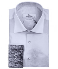 CLAUDIO LUGLI - GREY REINDEER PRINT SHIRT