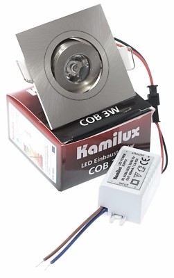 3W=30W Mini-LED Einbau Spot Leuchten ALU Down Lights KAMILUX   schwenkbar 
