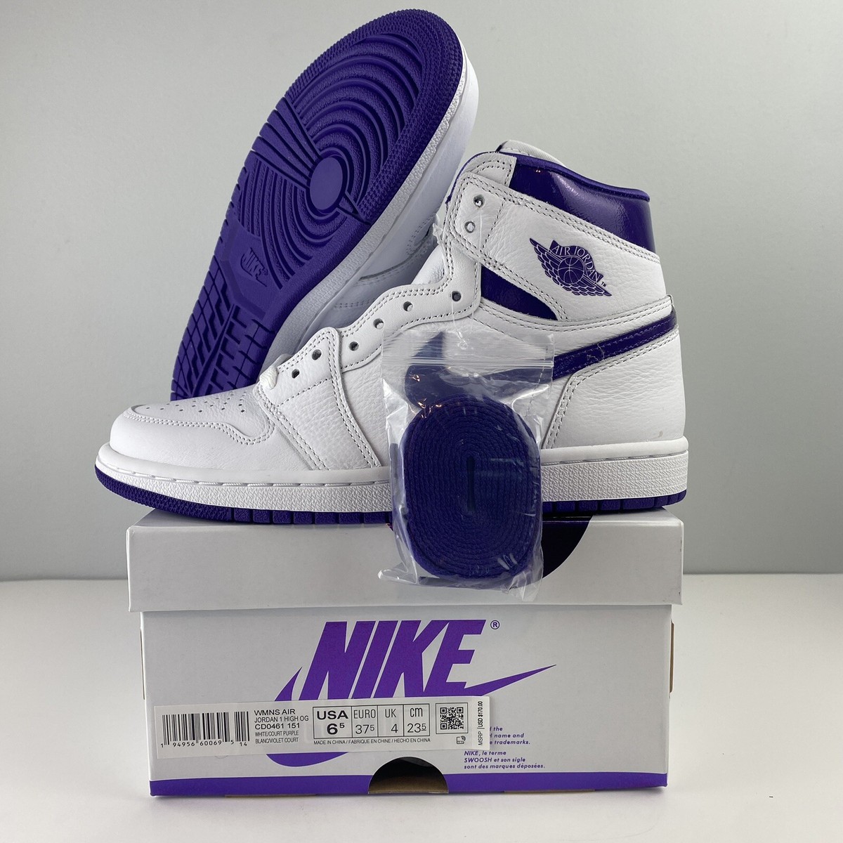 Jordan 1 Retro High | Court Purple | CD0461-151 | US 6.5 W  display picture 3
