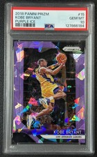 KOBE BRYANT PSA 10 2018-19 PANINI PRIZM BASKETBALL #15 PURPLE ICE 31/149 LAKERS