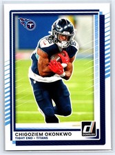 2025 Donruss #19 Chigoziem Okonkwo - Tennessee Titans