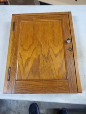 Vintage Wooden Key Storage Box / Cabinet GREAT Oak
