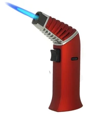 Adjustable Butane Torch Lighter Rotating Nozzle Refillable Blue Flame forCooking