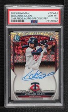 2023 Bowman Chrome Prospect Speckle Refractor Edouard Julien PSA 10 Auto 12v1