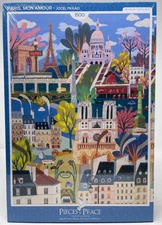 Pieces & Piece ~ Paris, Mon Amour By Jocelyn Kao ~ 1500 Piece Puzzle