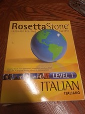 Rosetta Stone Language Learning Level 1 Italian Brand New