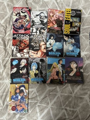 13 Verschiedene Manga Aot, Tensura, Bright Sun Dark Shadow  (Alle Auf Dem Bild)