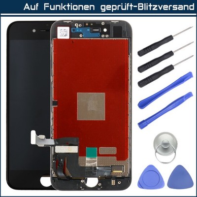 Display iPhone 8 Mit RETINA LCD Glas Scheibe Komplett Front Mit Werkzeug Schwarz