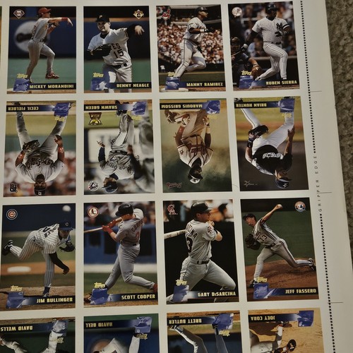 1996 Topps Baseball Uncut Sheet  With Players W. Joyner B.Larkin F.Mcgriff ECT - 第 7/14 張圖片