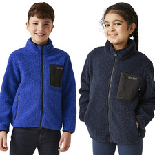 Regatta Kids Frankie Full Zip Outdoor Warm Winter Borg Fleece Jacket