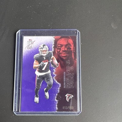 Topps 2025 Signature Class Bijan Robinson Falcons Round 1 Pick 8 #4 055/100