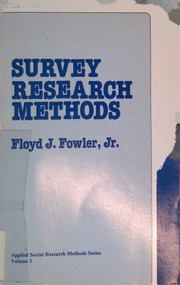 Survey Research Methods Applied Social Research Methods Science, 1 Fowler, Floyd