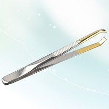 Eyebrow Tweezer Slanted Tweezers for Lashes Tool Eyebrows Shaping