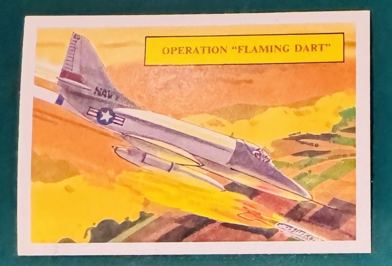 1988 Vietnam War Operation Flaming Dart Military Card #27