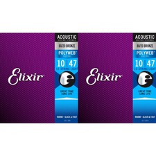 Elixir Strings 11150 Polyweb 80/20 Bronze Aco...