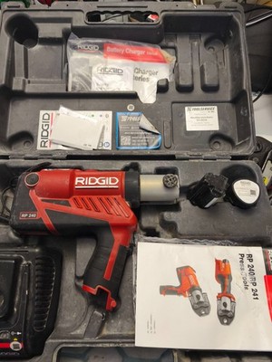 Ridgid RP 240 Pressmaschine Pressgun Akku Ladegerät Presse Fittinge