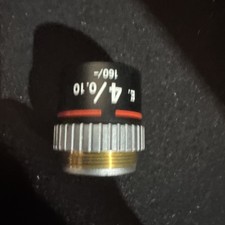Nikon E 4/0.10 160/- objective For Alphaphot & Optiphot Microscopes Ships Fast