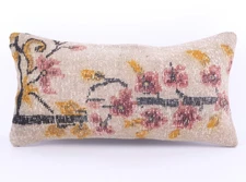 Wool Jute Cushion Cover Throw Turkish Vintage Cushions Handmade Kilim Pillowcase