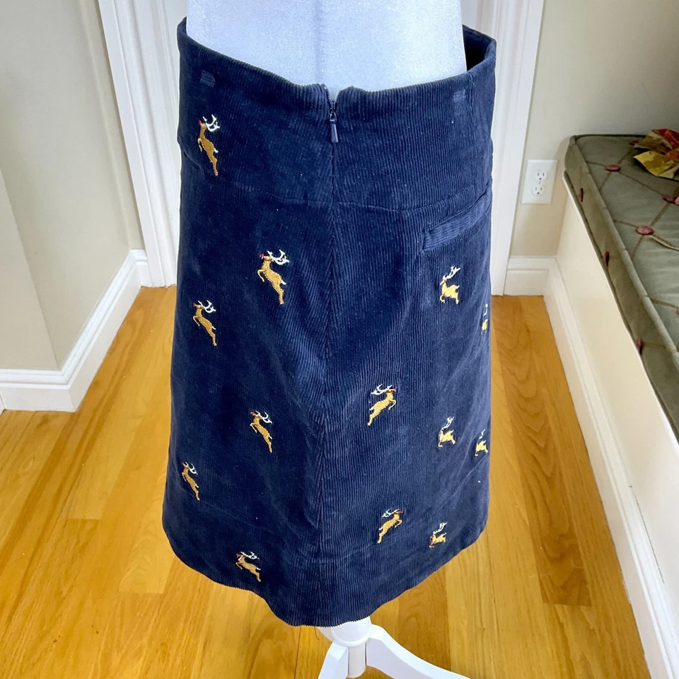 Falda Náufrago Nantucket Pana Negra con Reno Rudolph (6) Foto 2 de 4