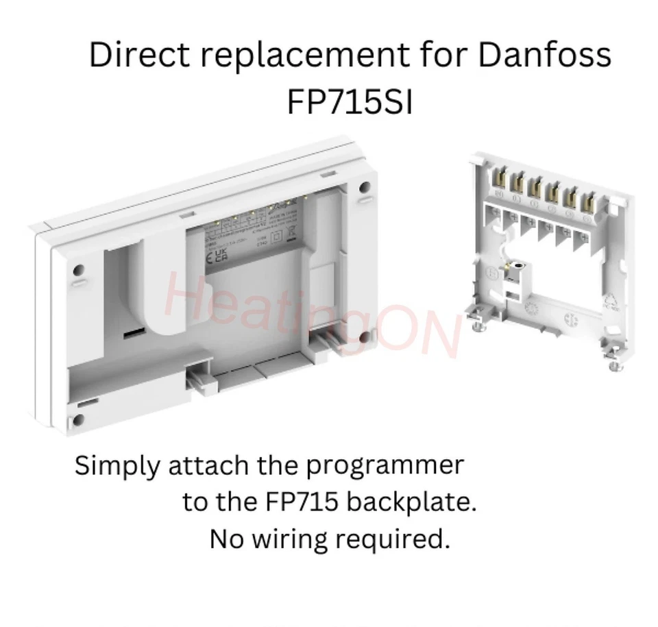 DANFOSS FP715 / FP715Si / FP7898 / CP715Si REPLACEMENT TWIN CHANNEL PROGRAMMER - Image 3 of 4
